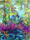 "Spring” Oils on canvas 12" H x 12" W x 1.5" D